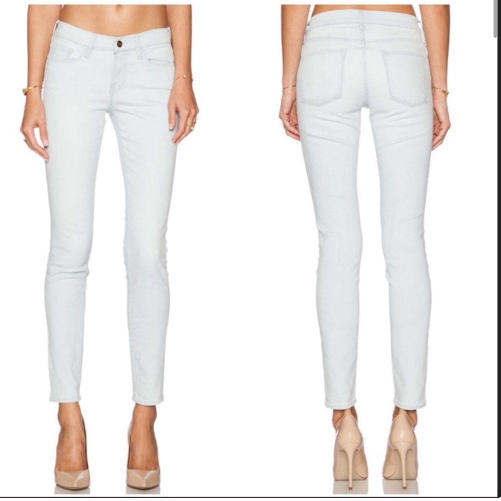 Frame Denim Le Skinny de Jean Blanc White Size 28